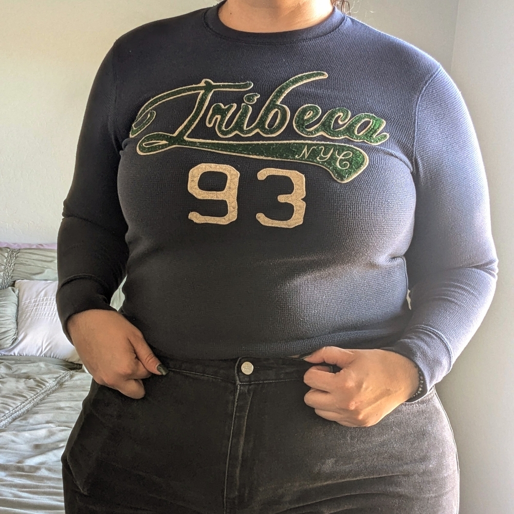 Old Navy Embroidered Thermal Long Sleeve